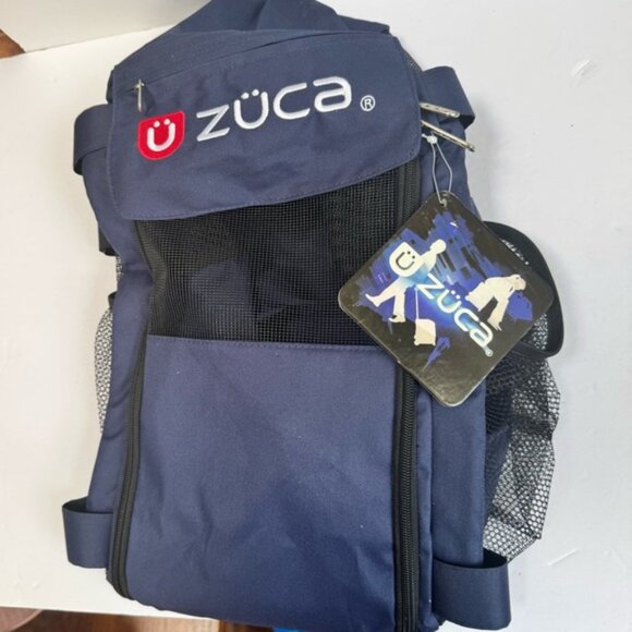 Zuca NEW Pet Carrier Bag Insert Travel Sport Blue Fabric Pockets Lightweight - Picture 5 of 16